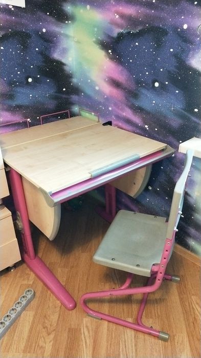Стол-парта растущая ДЭМИ, со стулом б/у