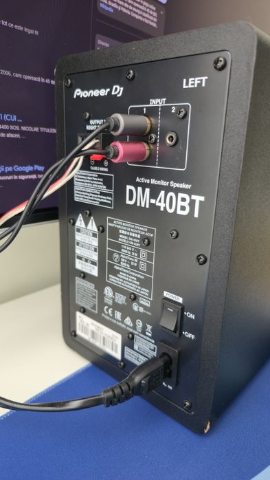 Monitoare Studio / DJ Activi Pioneer DJ DM-40BT (Bluetooth) - Negru