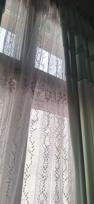 Пердета завеси тънки и плътни,  зелени
