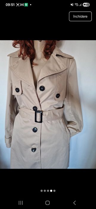 Trench lung  H&M  marimea M