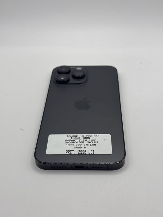 iphone 14 pro max 128gb 100% Grad B Garantie 24 luni Rate - zonemag.ro