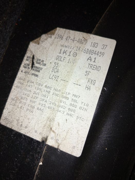 Golf 5 1.4 BCA на части