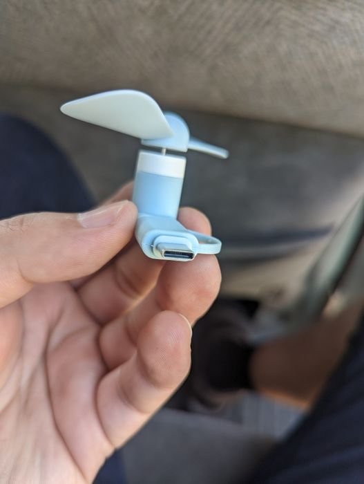 Вентилятор на телефон type c, micro usb