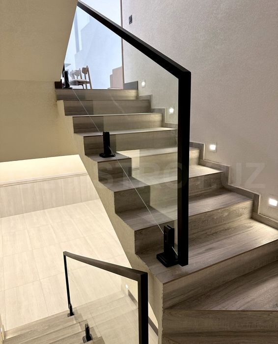 Перила, ограждения, стеклянные, нержавейка, поручен, решетки