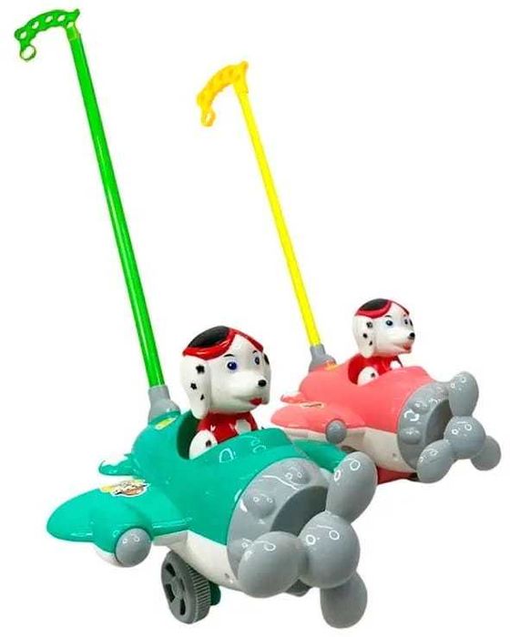 Буталка куче в самолет, играчка за бутане