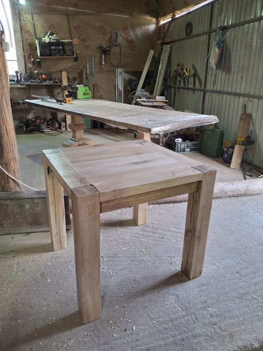 Masa din stejar masiv 80×80