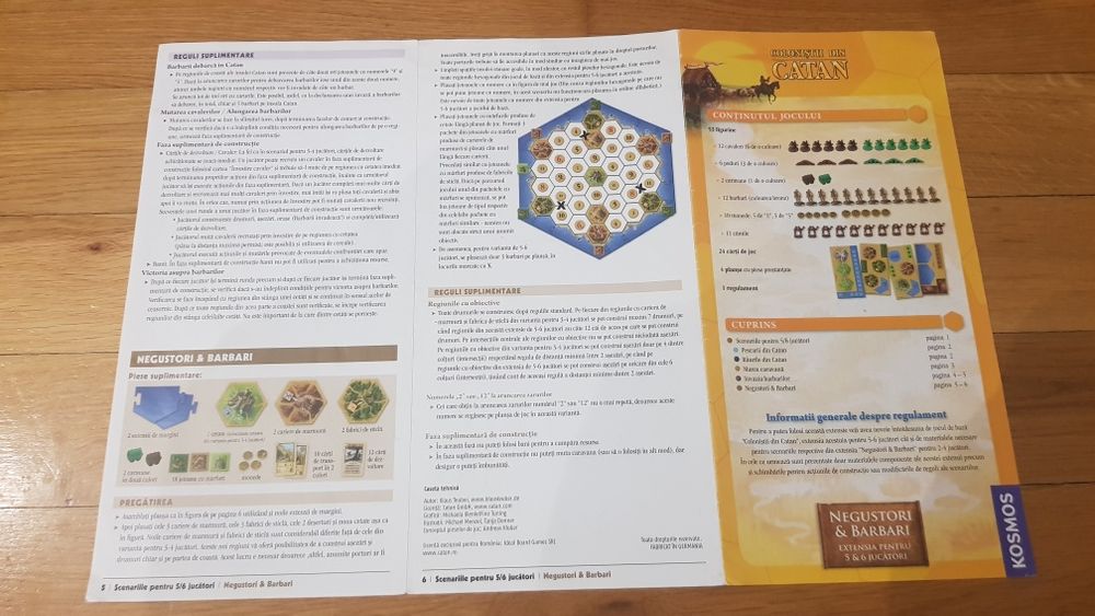 Catan - extensia Negustori si Barbari, 5-6 persoane