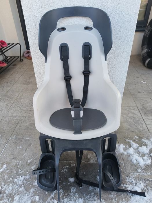 Scaun pentru biciclete Bobike Go Go, Gri/Negru, prindere pe portbagaj,