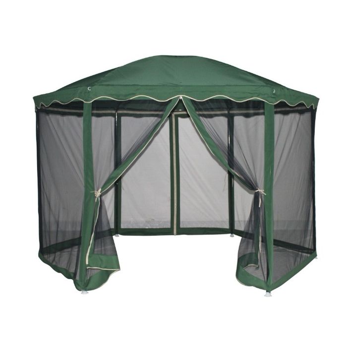 Pavilion Grădină, oțel 350 cm, H250cm verde