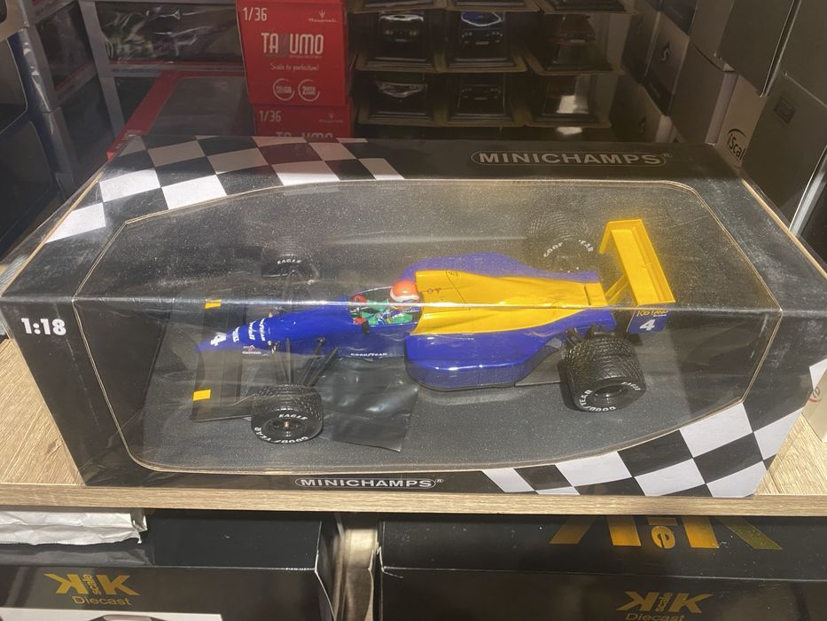 J Herbert Tyrrell 018 Belgian GP formula 1 1989 1:18 Minichamps