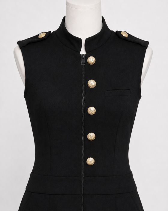 Diesel дамска рокля dress, Military Style, Л/L