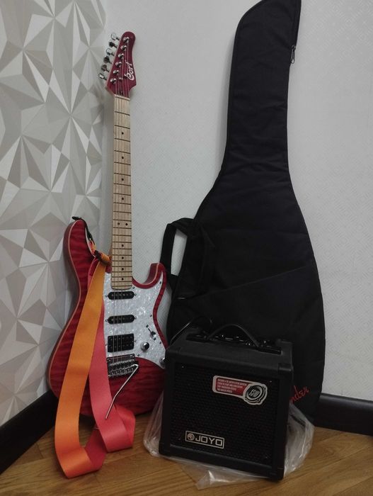 Электро гитара cort G250DX + чехол, ремень и joyo комбик