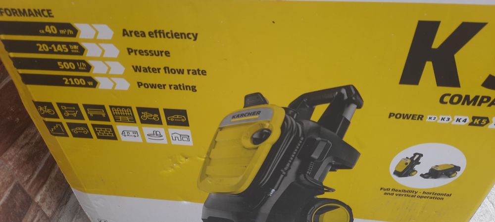 Водоструйка, Karcher k5 Compact 160бар  Метална.Глава ЧистоНова