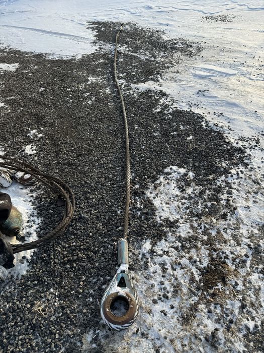 мощный трос танковый от крана