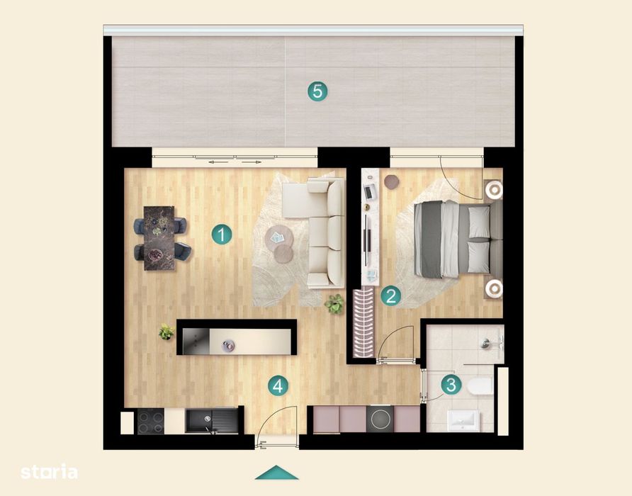 Apartament 2 cam Pipera Plaza iResidence - comision 0 - TVA inclus