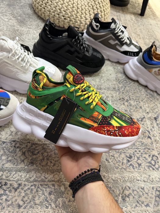 Adidasi Versace Chain Reaction / Medusa / Premium / Full box