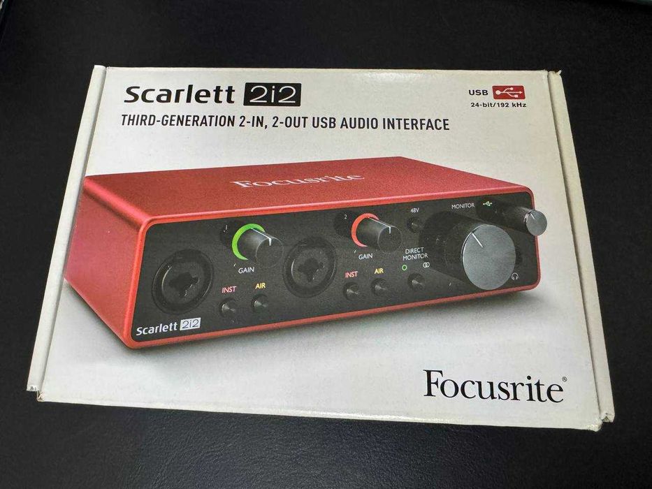Звуковая карта Focusrite Scarlett 2i2 3rd Gen!