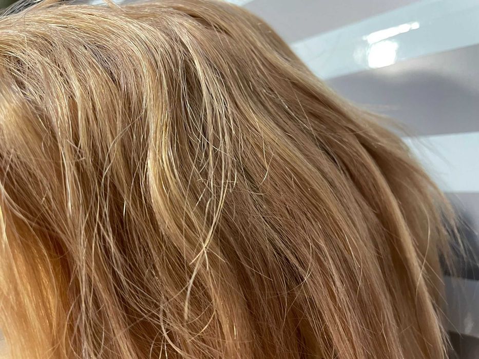 Peruca par natural scurt, blonda
