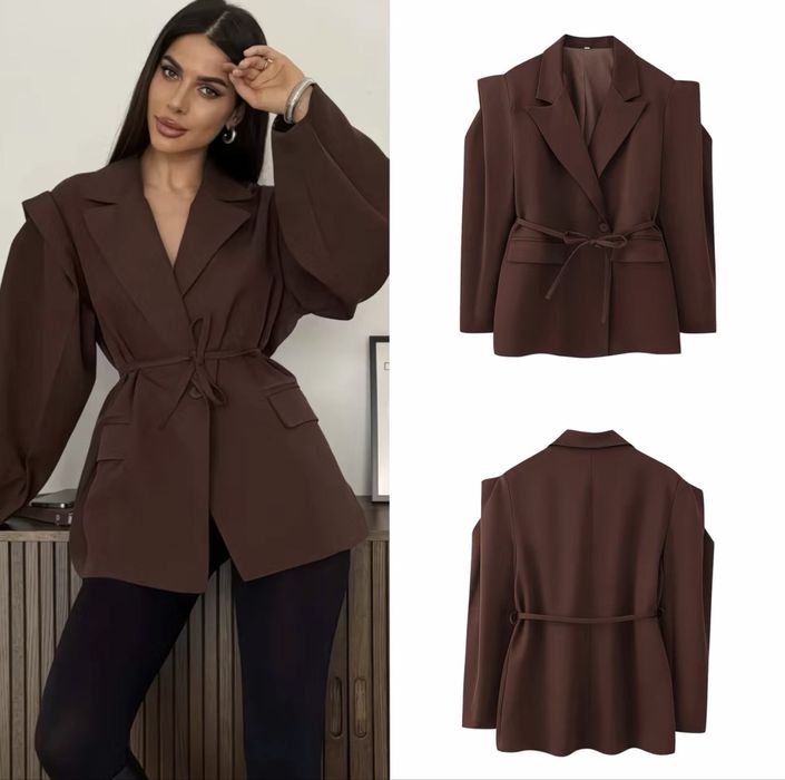 Коричневый новый пиджак