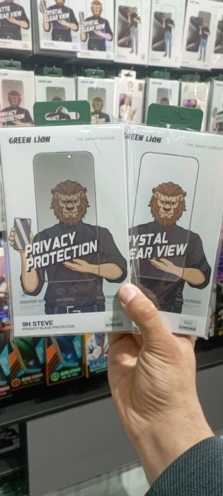 Steklo tanirovka stive green lion