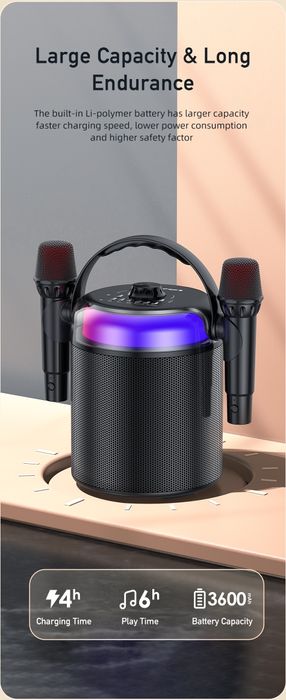 Микрафон караоке колонка Awei брендидан.