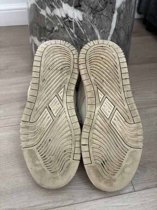 Sneakers Bershka Chunky / Skate Platform Ecru Mărimea 37