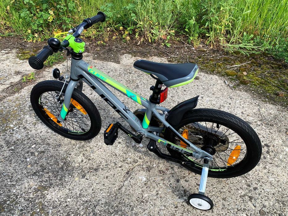 Bicicleta copii CUBE KIDS RACE 160_Cadru Aluminiu_Roti 16 inch_Roti Ajutatoare_Varsta 3-6 ani(94-122 cm)