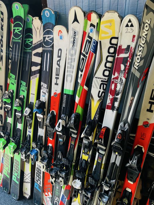 Ски 60€-използвани различни размери