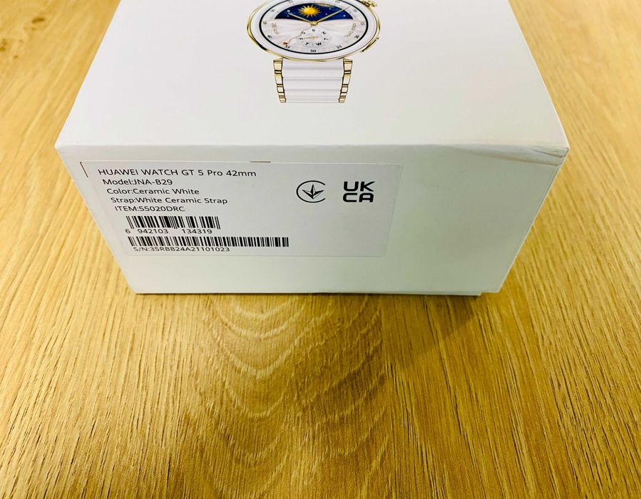 КАТО НОВ ! Huawei Watch GT 5 Pro, 42mm, Ceramic White