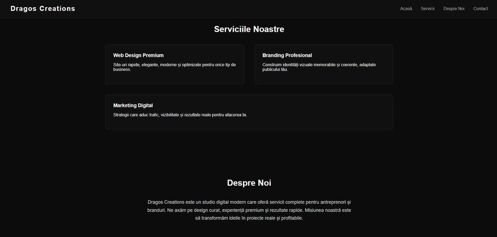 Creez site uri profesionale!