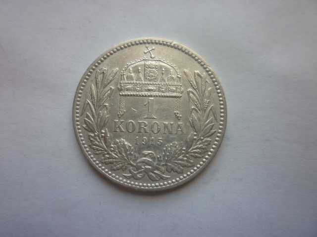 сребърна монета 1 крона 1915