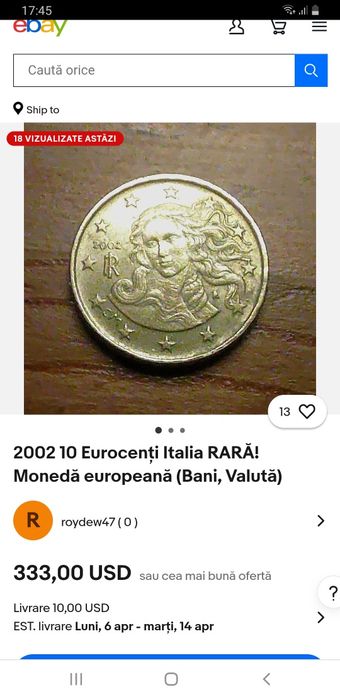 Moneda rara colecție