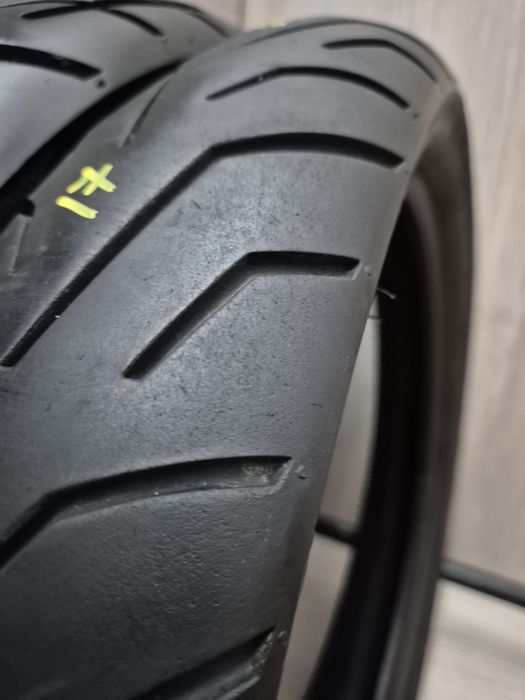 Set anvelope moto 100 80 17 cu 130 70 17 Cst Magsport dot 2021