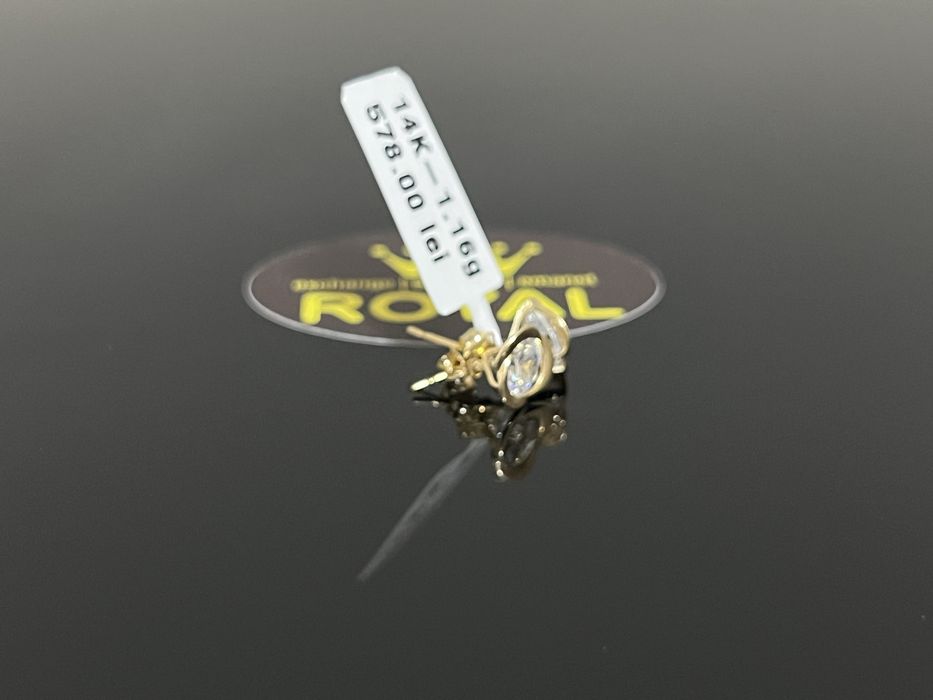 Bijuteria Royal CB : Cercei copil aur 14K 1,16 grame