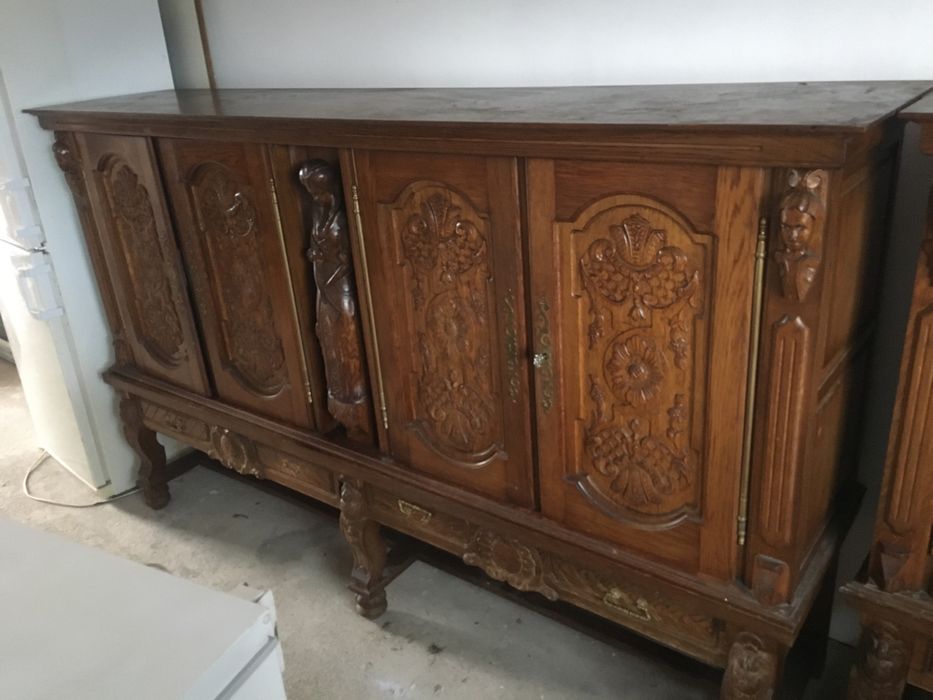 Vand comoda mare lemn -masiv stejar