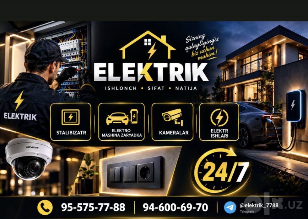 Elektr ishlari qilaman