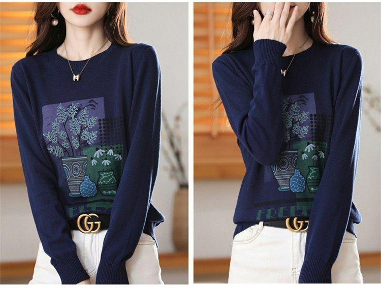 Женский свитер с принтом