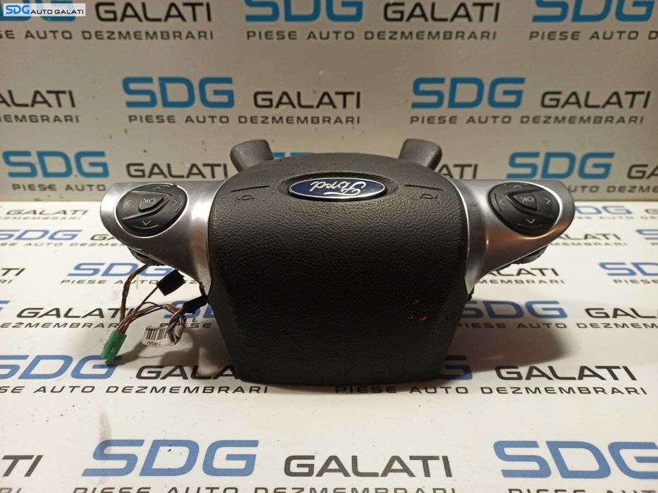 Airbag Volan Cu Comenzi Exfoliat Ford C-Max 2 2010 - 2018 Cod AM5T-14K147-AA AM5T-14K147-BA AM51-RO42B85-BEW [L0053]