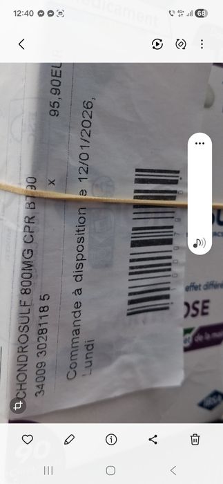 Chondrosulf medicament coxatroza  Franta