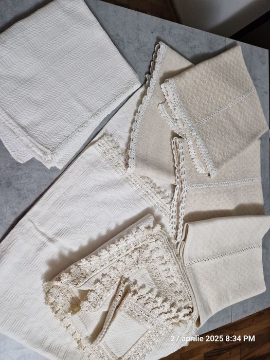 Fete de masa vechi din in,canepa,bumbac