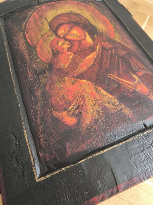 икона Богородица ръчна живопис