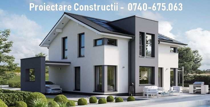 Proiectare case, spatii comerciale, hale metalice etc