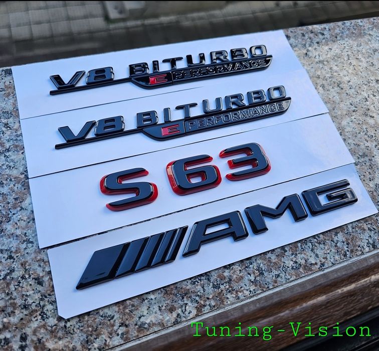 W223 емблеми S63 amg v8 biturbo e performance Mercedes лого надписи
