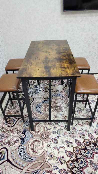 Стол с табуретами лофт