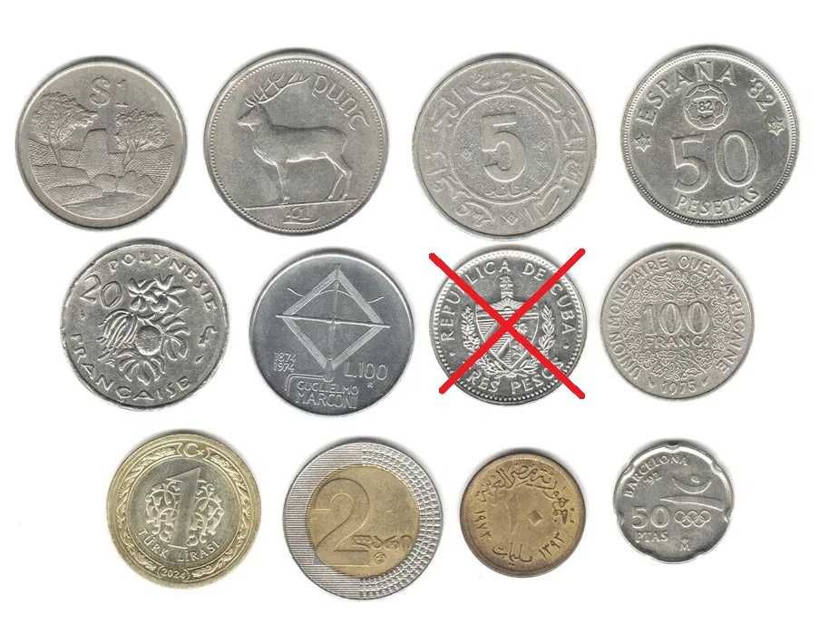 Монеты разных стран