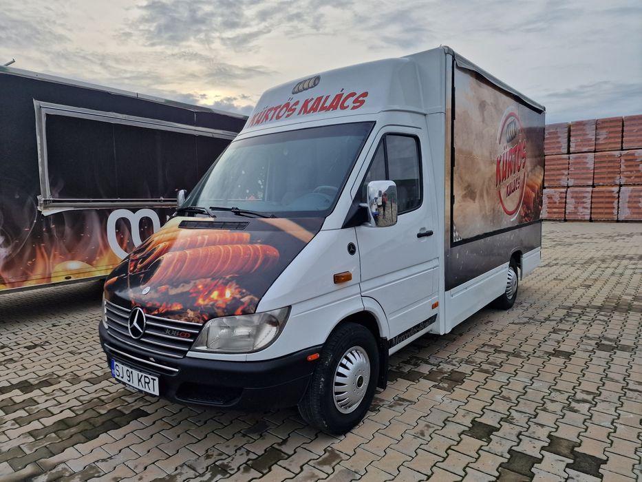 Food Truck Sprinter AFACERE LA CHEIE Kurtos Kalacs AutoRulota Comerț