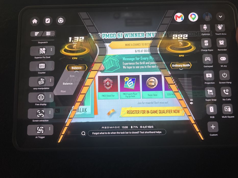 Tabletă Gaming Astra Ca nouă,are 31 de cicluri si bateria 100%