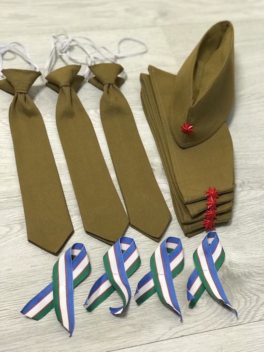 Всё для 9 мая и 14 января !Пилотки,галстуки,юбочки