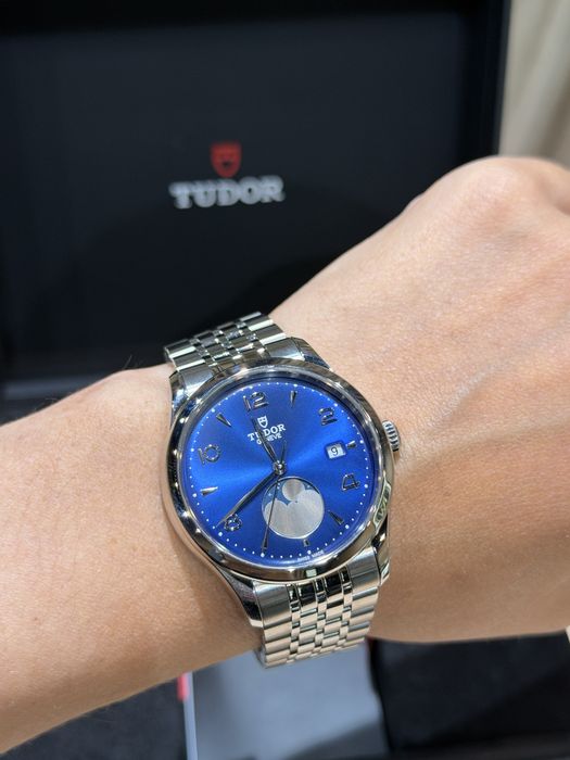 Часы Tudor 1926 Luna Moonphase Blue Dial 39mm (Полный комплект)