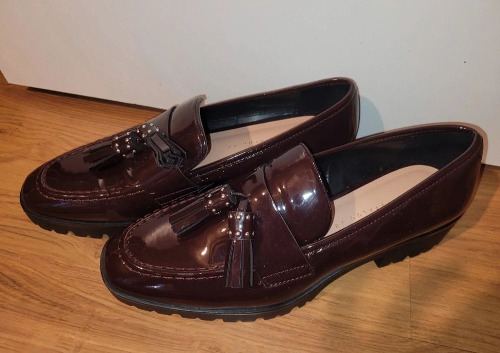 Loafers vișinii lăcuiți